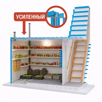Пластиковый погреб ГудВей Смарт 1,5*2,4м