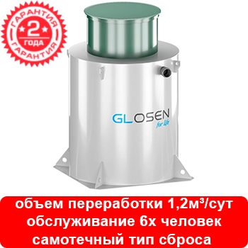Установка глубокой биологической очистки Glosen 6С