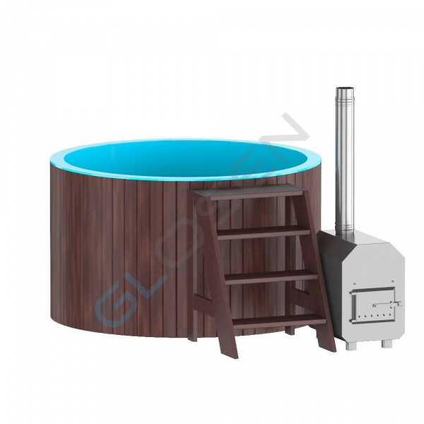 Купель Фурако с печью 1,5*1,2м (круглая)