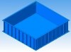 Пластиковая чаша бассейна 4*4*1,5м (прямоугольная)