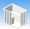 Пластиковая купель 2*1,5*1,5м (прямоугольная)