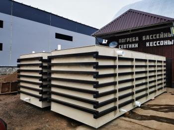 Пластиковая емкость прямоугольная в каркасе 5*2*1,5 м